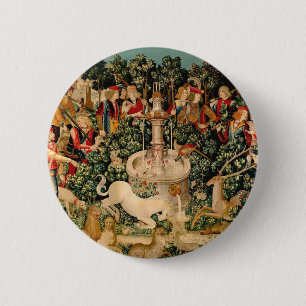 Unicoron Tapestries gefunden Mythos vom Mittelalte Button