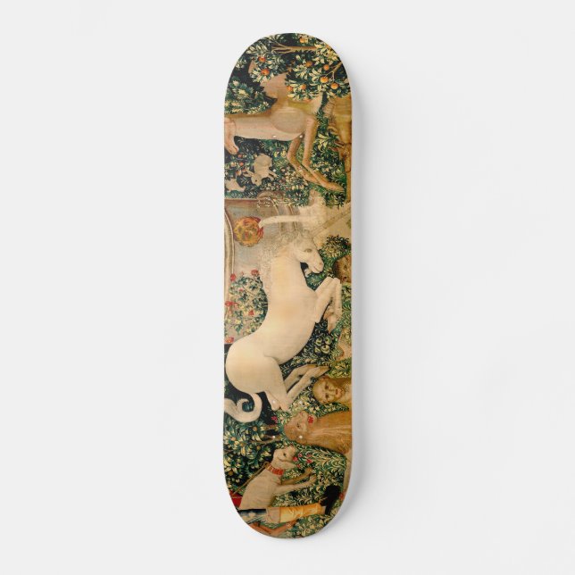 Unicoron Tapestries gefunden Mythos vom Mittelalte Skateboard (Vorderseite)
