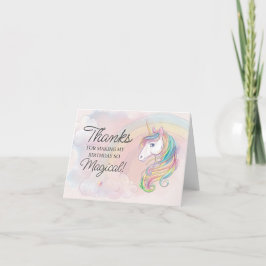 Unicorone Geburtstagsparty Dankeschön Karten