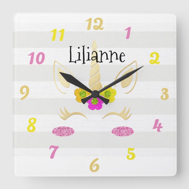 Unicoronwand Quadratische Wanduhr (Vorderseite)