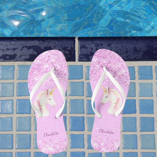 Unicorrosa Glitzer Flip Flops