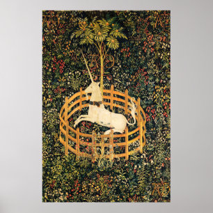 UNICORS UND GOTHIC FANTASY BLUME, FLORALMOTIFEN POSTER