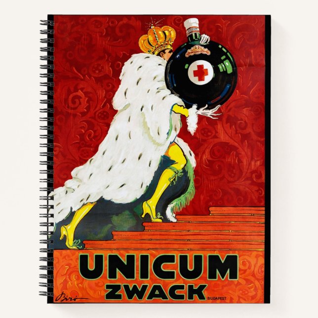 Unicum Zwack Notizbuch (Vorderseite)