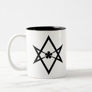 unicursal Hexagram Zweifarbige Tasse