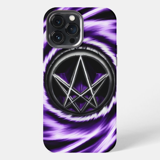 Unicursal Hexagramm iPhone Hülle (Rückseite)