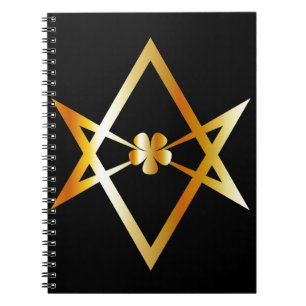Unicursal Hexagramsymbol Notizblock