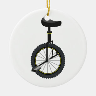 Unicycle Keramik Ornament