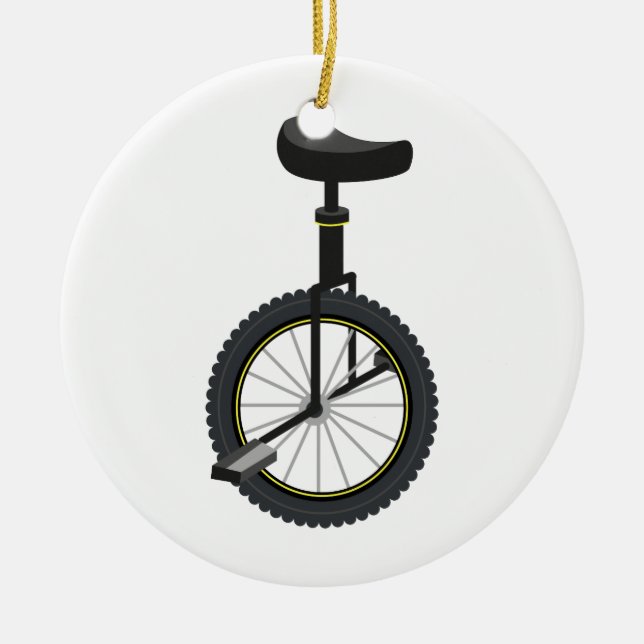 Unicycle Keramik Ornament (Vorne)