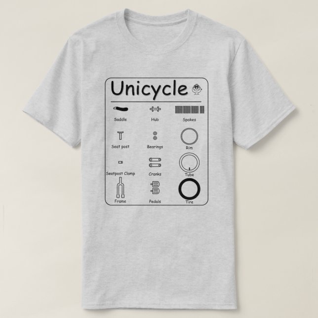 Unicycle T-Shirt (Design vorne)