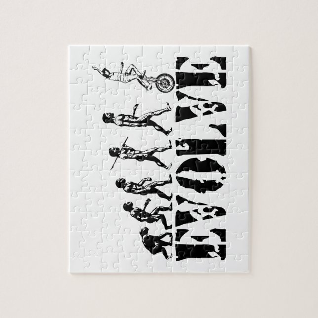 Unicycling Unicyclistunicycle-Evolutions-Sport Puzzle (Vertikal)