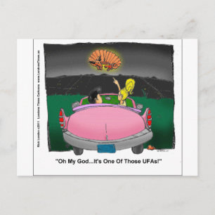 Unidentifizierte Flying Armadillo UFA Funny Gifts Postkarte