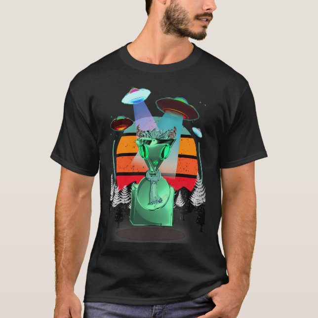 Unidentifiziertes Flying Object Ich glaube eher an T-Shirt (Vorderseite)
