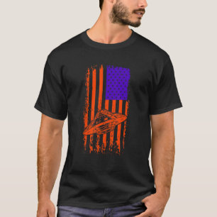 Unidentifiziertes Flying Object Us Flag America Al T-Shirt