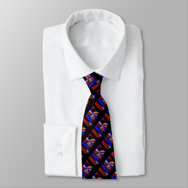 Unified the USA Patriotic Logo Neck Tie Krawatte (Gebunden)