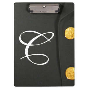 Uniform der Armee Klasse A Monogramm Initial Klemm Klemmbrett