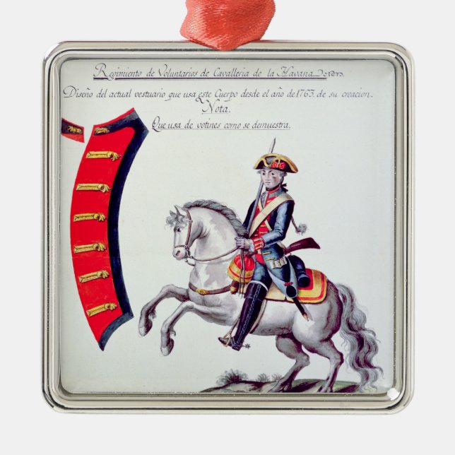 Uniform der Freiwilligen Silbernes Ornament (Vorne)