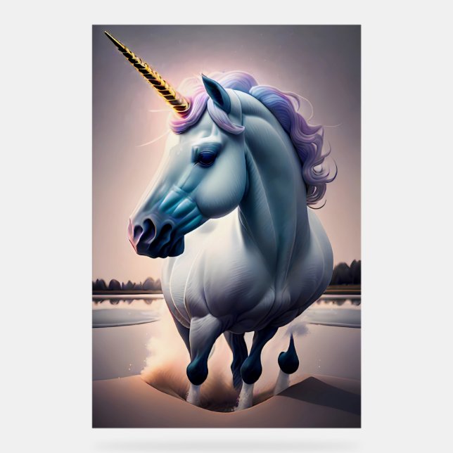 Uniform Illusion Puls - Einhorn Acrylschild (Vorderseite)