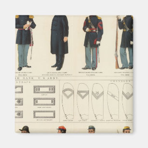 Uniformen, US- und CS-Armeen Magnet