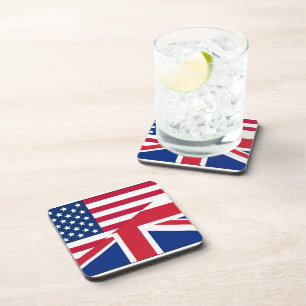 UniJack American Flag Muster Stars Streifen Getränkeuntersetzer