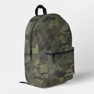 Unikate Not leidende Grunge Khaki Green Camouflage Bedruckter Rucksack