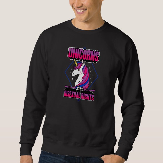 Unikorare für Bisexuelle Rechte Magische Majestic  Sweatshirt (Vorderseite)