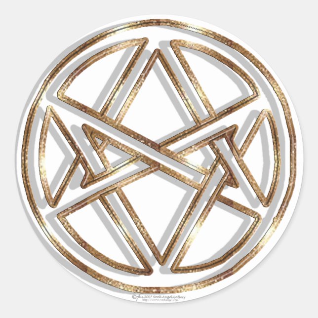 Unikursal-Aufkleber Runder Aufkleber (Vorderseite)