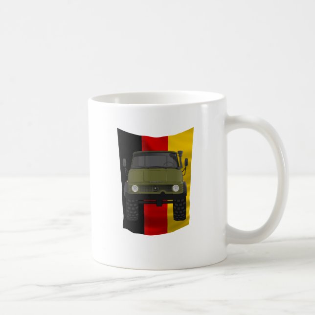 Unimog Deutsch-Flagge Tasse (Rechts)