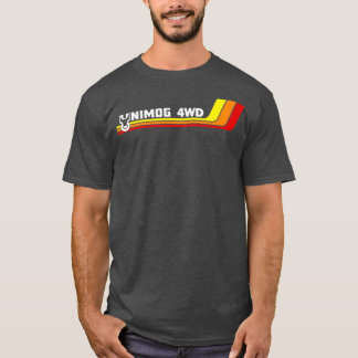 UNIMOG Oldschool auf schwarz T-Shirt
