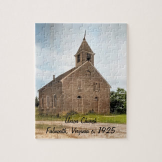 Union Church, Falmouth, Virginia c. 1925 Puzzle