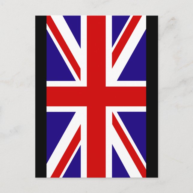 Union Jack 2 Postkarte (Vorderseite)