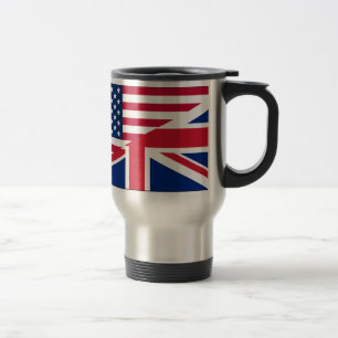 Union Jack Amerikanisches Flaggenmuster Sterne Str Reisebecher