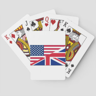Union Jack Amerikanisches Flaggenmuster Sterne Str Spielkarten