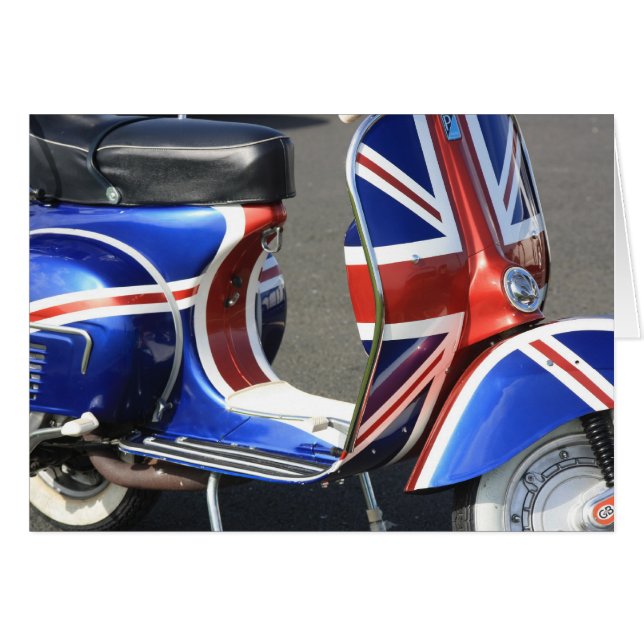 Union Jack auf einer Scooter-Karte (Vorderseite (Horizontal))