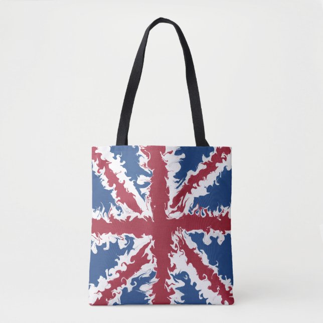 Union Jack Bag, UK Flag Liquid Art (Vorderseite)