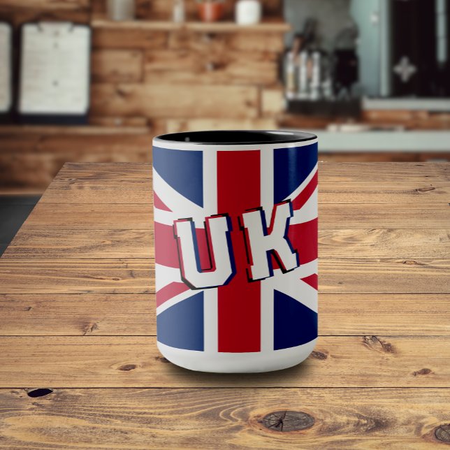 Union Jack Big Text Tasse (Von Creator hochgeladen)