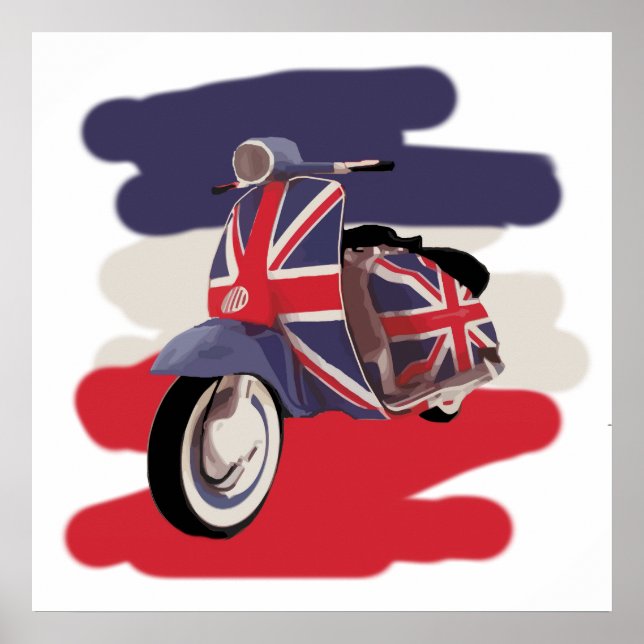 Union Jack Brit Roller Poster (Vorne)