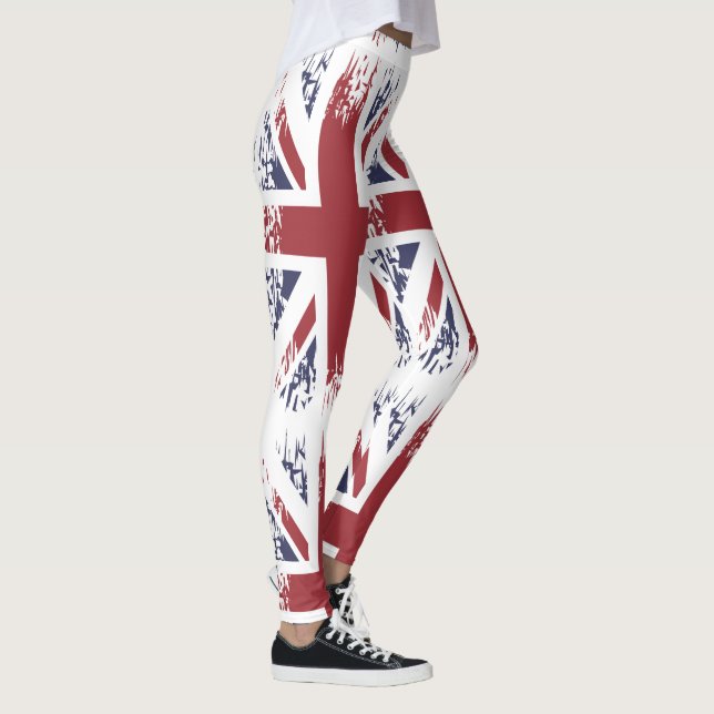 Union Jack (britische Flagge), Grunge-Stil Leggings (Rechts)