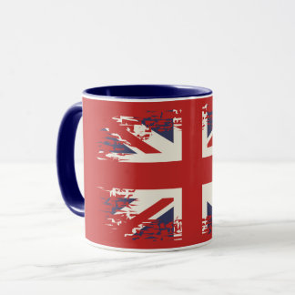Union Jack (britische Flagge), Grunge-Stil Tasse