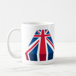 Union Jack, Britische Flagge in 3D Tasse