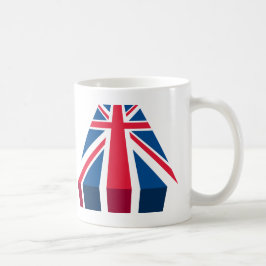 Union Jack, Britische Flagge in 3D Tasse