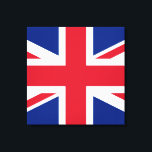 Union Jack ~ Britische Flagge - Platz Leinwanddruck<br><div class="desc">Flagge des Vereinigten Königreichs Großbritannien und Nordirland. Ein Symbol für Großbritannien und das frühere Reich.</div>