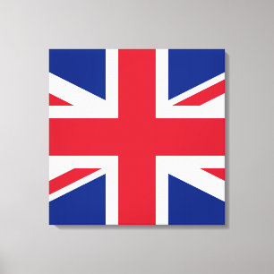 Union Jack ~ Britische Flagge - Platz Leinwanddruck