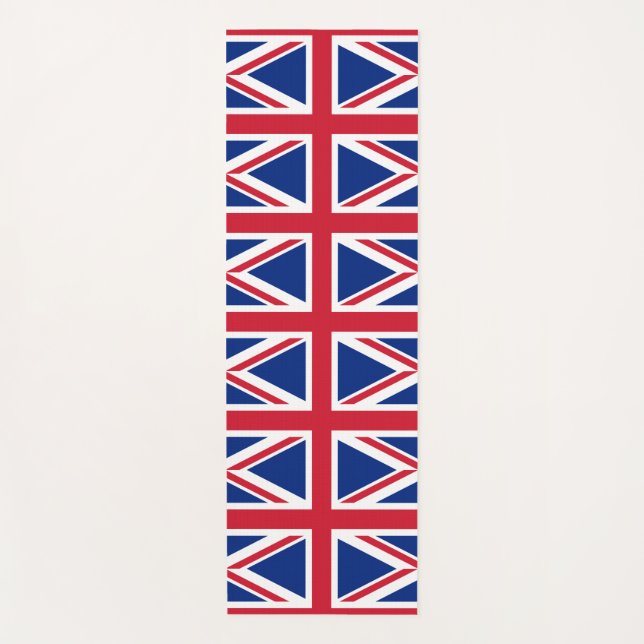 Union Jack / Britische Flagge Yogamatte (Vorderseite)