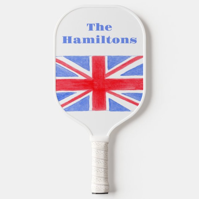 Union Jack British Flag Großbritannien Pickleball Schläger (Vorderseite)