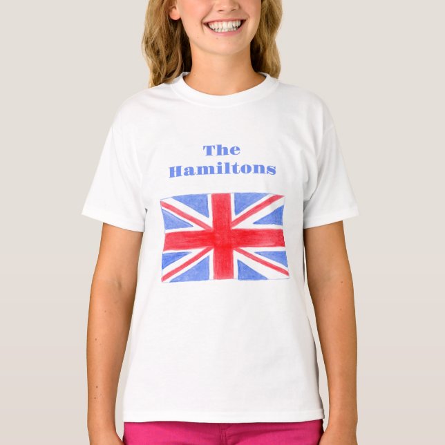 Union Jack British Flag Großbritannien T-Shirt (Vorderseite)
