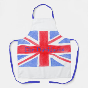 Union Jack British Flag NAME Unisex Schürze