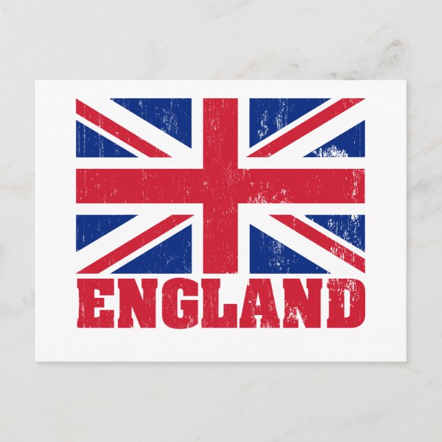 Union Jack British Flag Postcard Postkarte (Vorderseite)