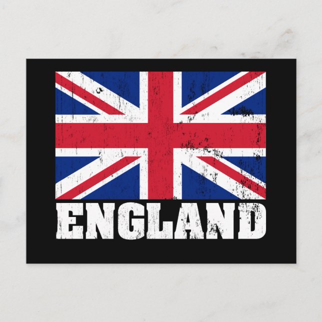 Union Jack British Flag Postcard Postkarte (Vorderseite)
