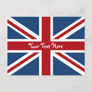 Union Jack British Flag Postkarte