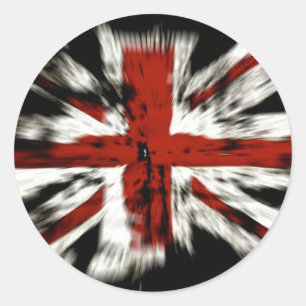 Union Jack British Flag Runder Aufkleber